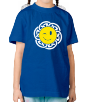 Детская футболка Солнце в кельтских узорах фото