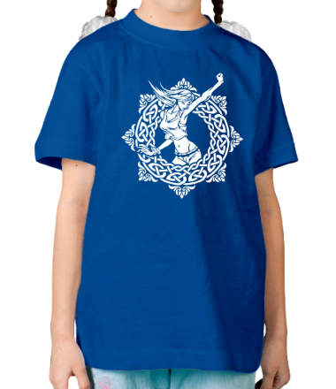 Детская футболка Свобода (Девушка в кельтском узоре)