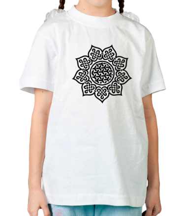 Детская футболка Цветок кельтский узор