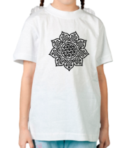 Детская футболка Цветок кельтский узор фото