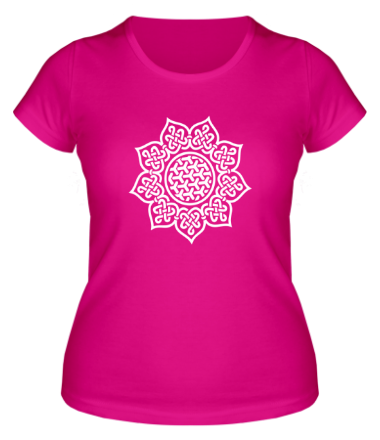 Женская футболка Цветок кельтский узор