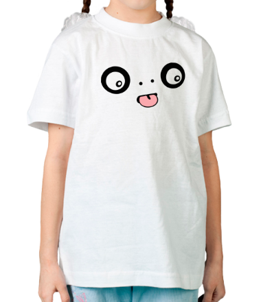 Детская футболка Забавный монстр показывает язык