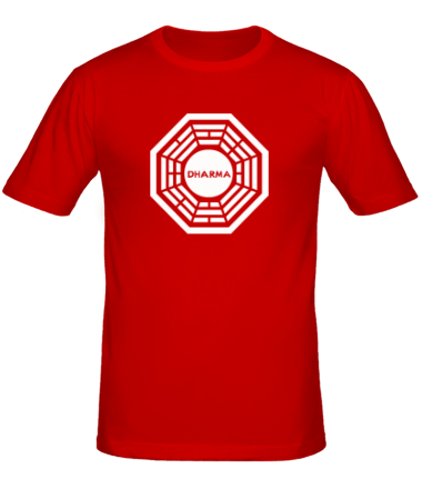 Мужская футболка Dharma logo (lost)
