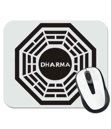 Коврик для мыши Dharma logo (lost)