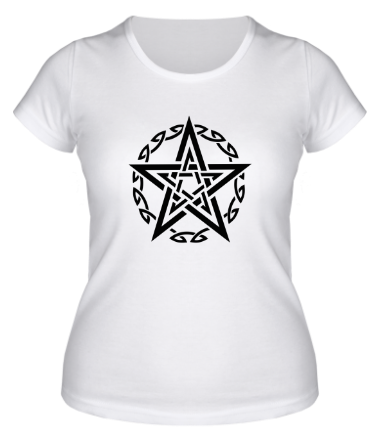 Женская футболка Звезда и кельтский узор