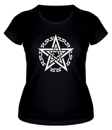 Женская футболка Звезда и кельтский узор