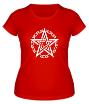 Женская футболка Звезда и кельтский узор фото