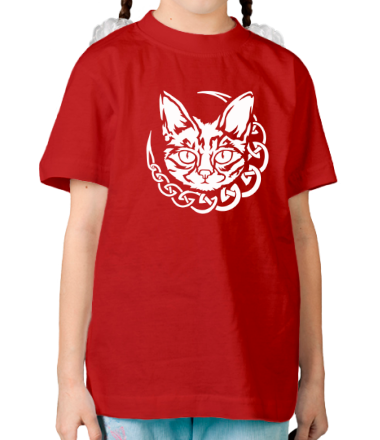 Детская футболка Кот с кельтским узором