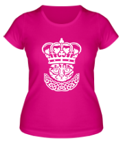 Женская футболка Кот и корона фото