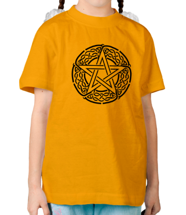Детская футболка Звезда пентаграмма и кельтский орнамент