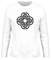 Мужская футболка длинный рукав Кельтский геометрический узор фото