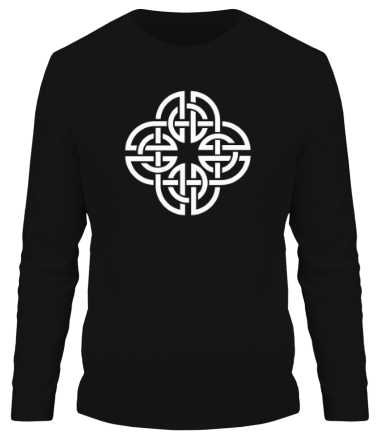 Мужская футболка длинный рукав Кельтский геометрический узор