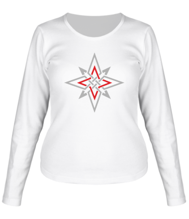 Женская футболка длинный рукав Кельтская звезда