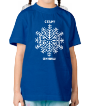 Детская футболка Снежинка лабиринт фото