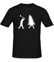 Мужская футболка Охота на ёлку фото