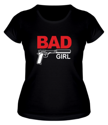 Женская футболка Bad girl (плохая девушка) 