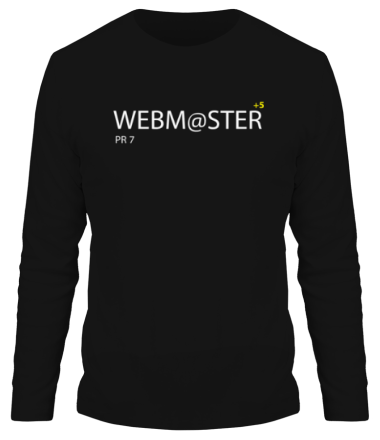 Мужская футболка длинный рукав Webmaster