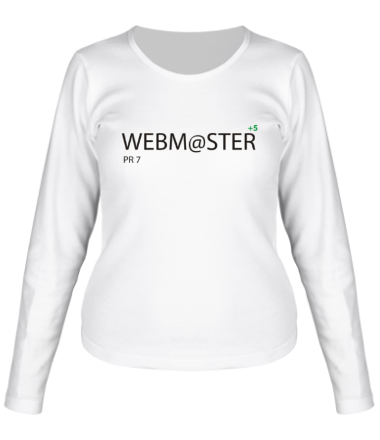 Женская футболка длинный рукав Webmaster