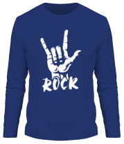 Мужская футболка длинный рукав Рок (Rock)  фото