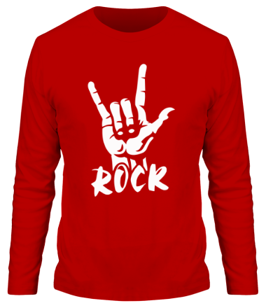 Мужская футболка длинный рукав Рок (Rock) 