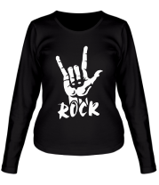 Женская футболка длинный рукав Рок (Rock)  фото