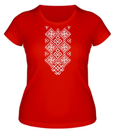 Женская футболка Орнамент Цветок Папоротника