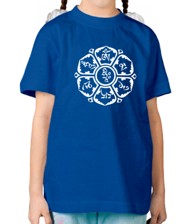 Детская футболка Мантра (тело, речь, разум Будды)
