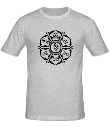Мужская футболка Мантра (тело, речь, разум Будды)