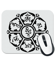 Коврик для мыши Мантра (тело, речь, разум Будды) фото