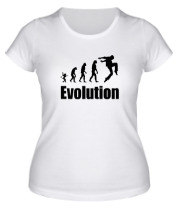 Женская футболка Танцор эволюция