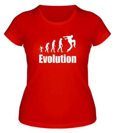 Женская футболка Танцор эволюция