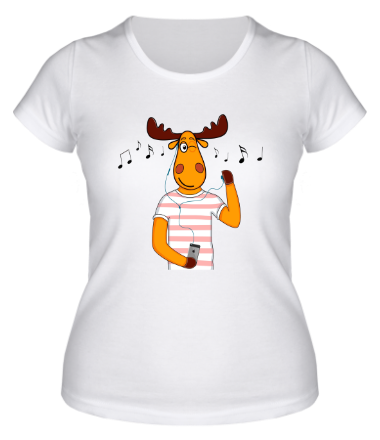 Женская футболка Олень-мем пабликов типа 