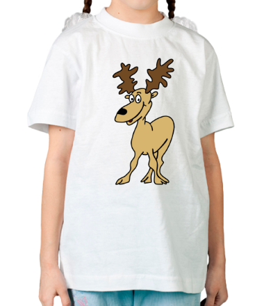 Детская футболка Прикольный олень