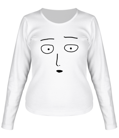 Женская футболка длинный рукав Одно лицо человека