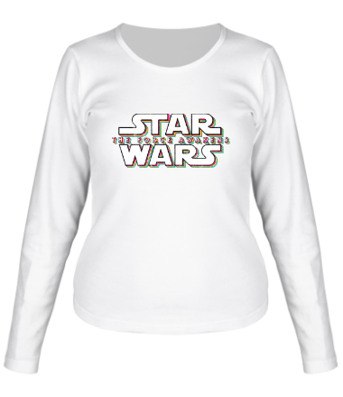 Женская футболка длинный рукав Star Wars the Force Awakens