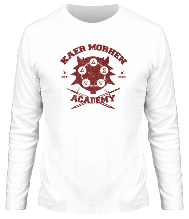 Мужская футболка длинный рукав Kaer Morhen Academy