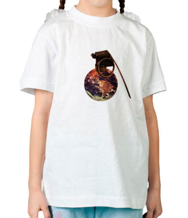 Детская футболка Мировая граната космоса