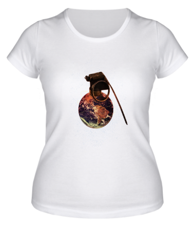 Женская футболка Мировая граната космоса