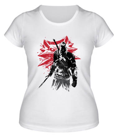 Женская футболка The Witcher Sumi-e