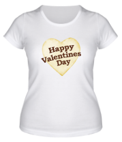 Женская футболка  Happy Valentine Day фото