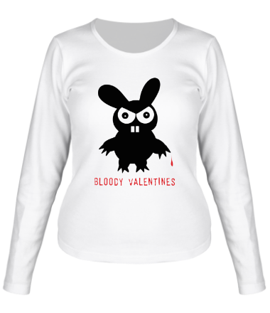 Женская футболка длинный рукав Кровавый Валентин