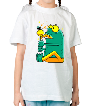 Детская футболка Лягушка с чупа-чупсом