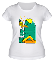 Женская футболка Лягушка с чупа-чупсом фото