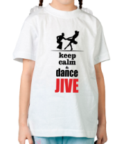 Детская футболка Keep calm & dance JIVE фото