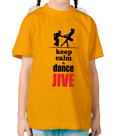 Детская футболка Keep calm & dance JIVE