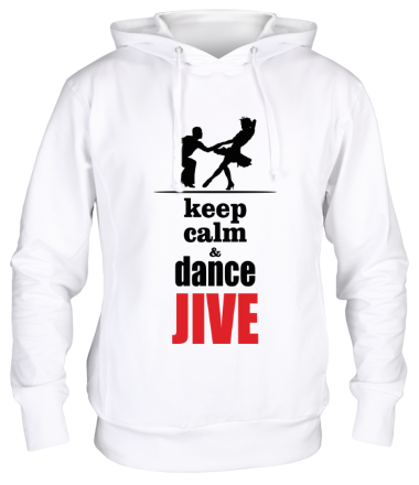 Толстовка худи Keep calm & dance JIVE