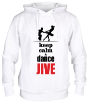 Толстовка худи Keep calm & dance JIVE фото