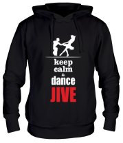 Толстовка худи Keep calm & dance JIVE фото