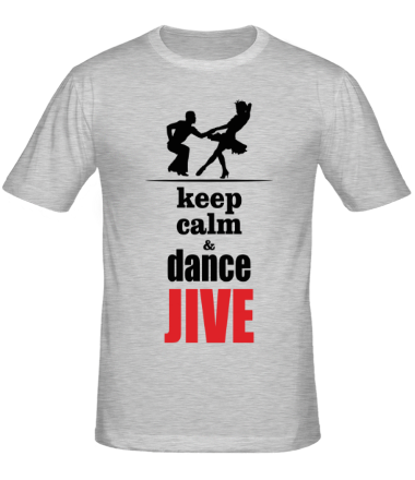 Мужская футболка Keep calm & dance JIVE