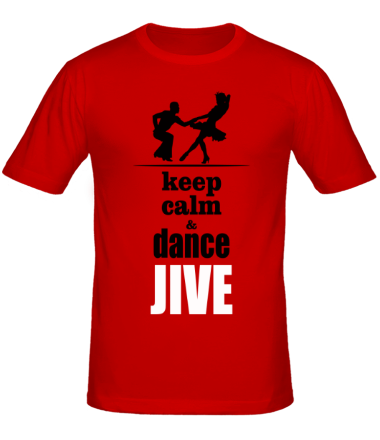 Мужская футболка Keep calm & dance JIVE